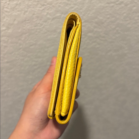 Authentic Salvatore Ferragamo Yellow Wallet SOLD AS IS - Picture 13 of 16